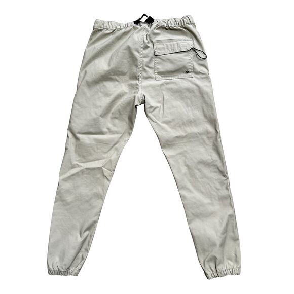 WXYZ Tan‎ Elastic Waist Zippered Pockets Performance Joggers Mens L - Picture 2 of 8
